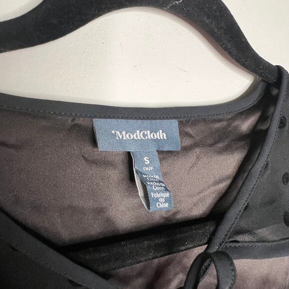 ModCloth Black After the Aria Shift Mini Dress Size Small - Picture 5 of 6